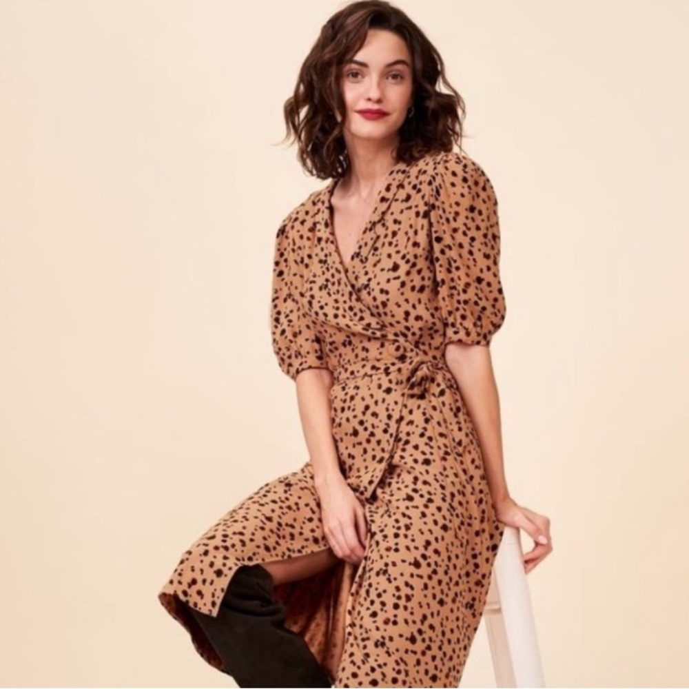 Rouje Paris Louisa Leopard Print Dress